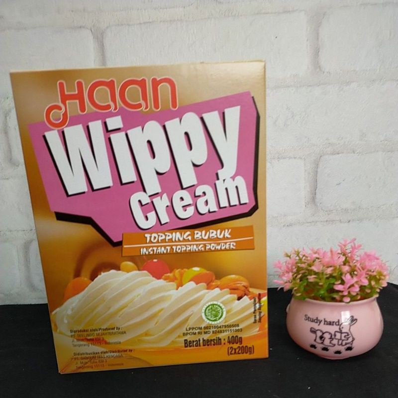 

Haan wippy cream 400gr topping bubuk instan powder