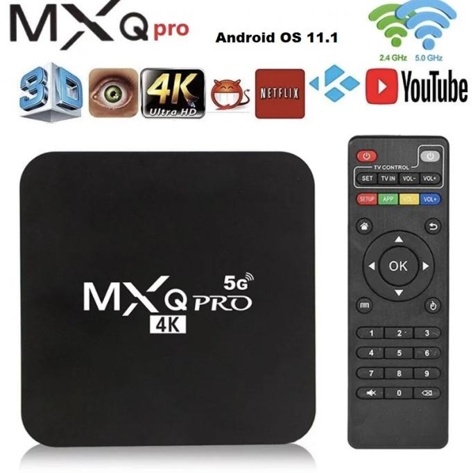 Smart TV BOX MXQ Pro 4K Android 11.1 Ram 4GB Rom 64GB OriginalTERMURAH
