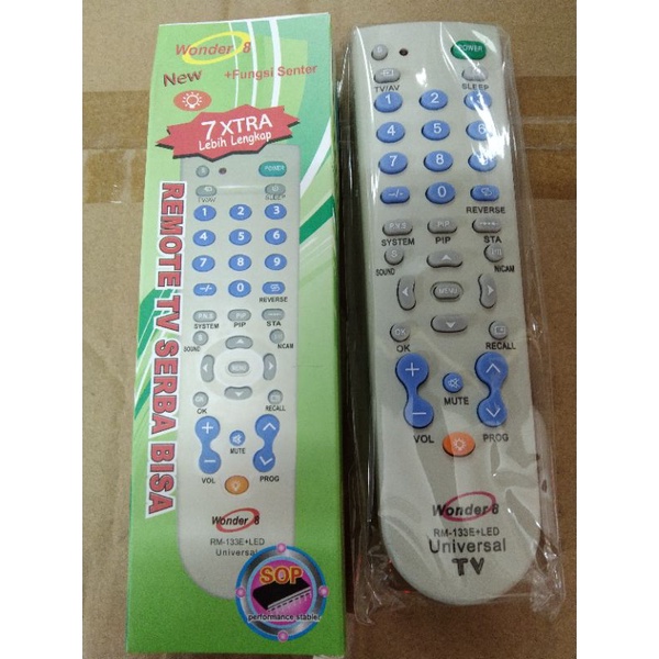 REMOTE REMOT TV UNIVERSAL TABUNG CHUNGHE RM 133E+LED