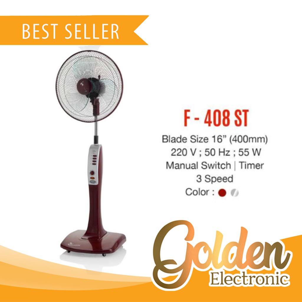 Stand Fan Maspion F-408ST (Kipas Angin) Murah surabaya