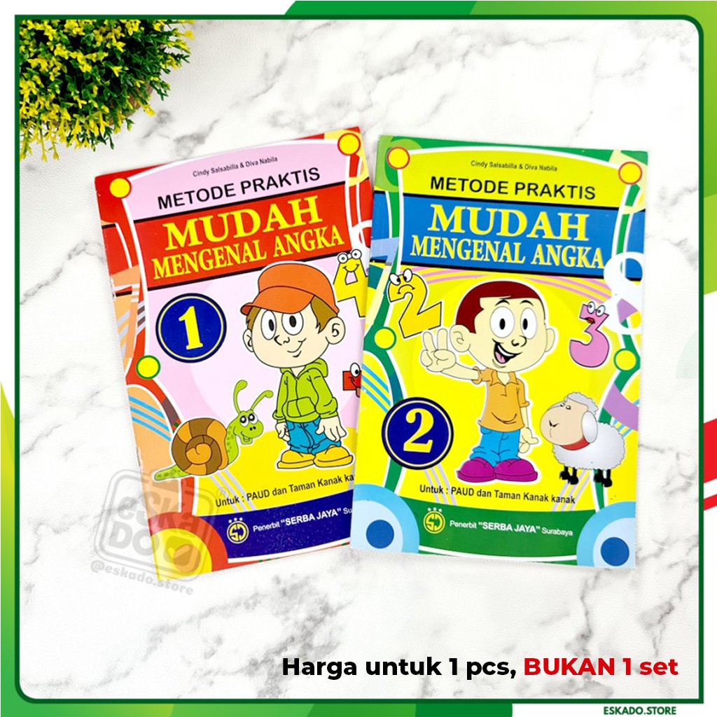 Mudah Mengenal Angka metode Praktis PAUD dan TK jilid 1-2