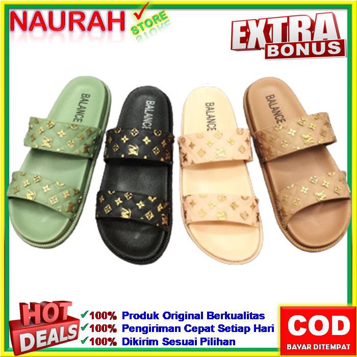 Sandal Wanita Balance 2002 1 Ban 2 LW 100% Original Wedges Tebal Elegant Trendy Anti Slip