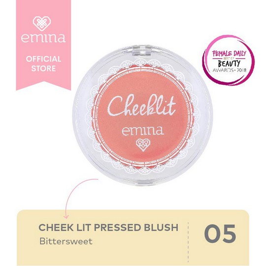 ⭐ BAGUS ⭐ EMINA CHEEK LIT Pressed Blush | Blush On 3.5gr