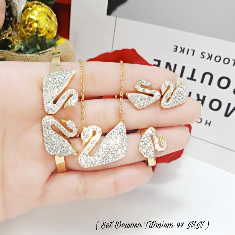 Set Perhiasan Titananium Dewasa Angsa 97 MN
