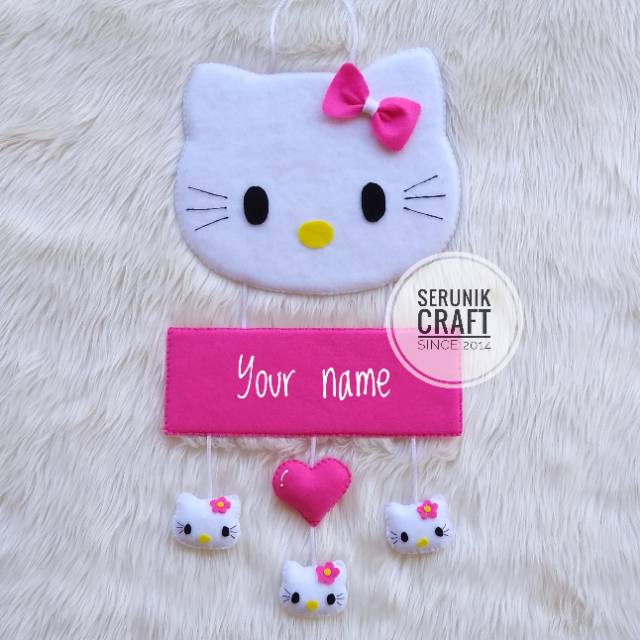 Hiasan Dinding Hello Kitty Murah Dari Kain Flanel Shopee Indonesia