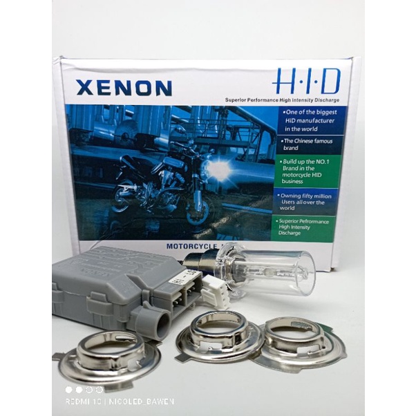 lampu HID motor H4 H6 xenon ballast 35 watt 6000k
