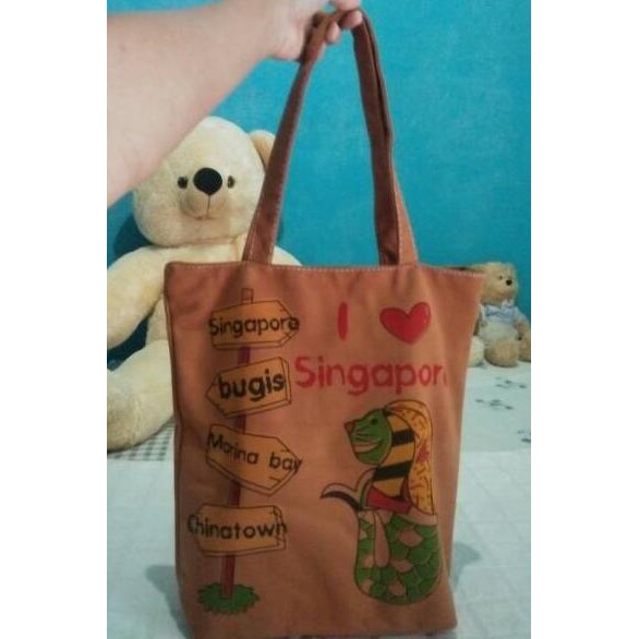 Tren Kekinian - Tote Bag Kanvas Tas Singapore