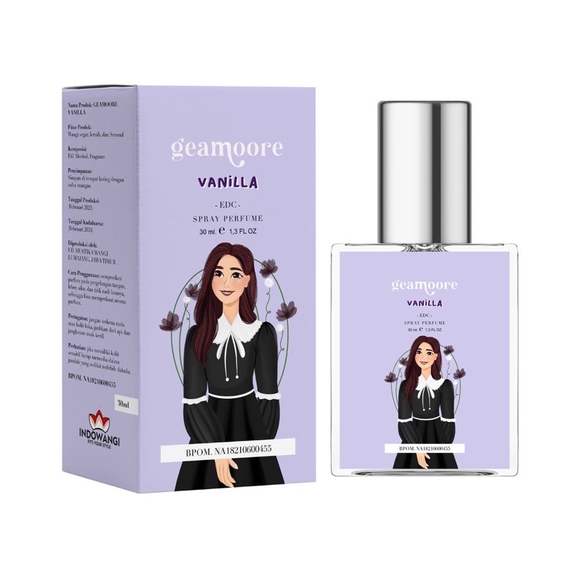 [SPRAY 30ml] PERFUME GEAMOORE / PARFUM GEAMOORE SUDAH BPOM-Vanilla 30ml