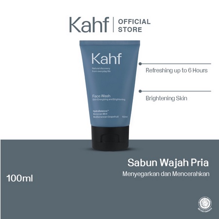 [ GROSIR ] Kahf Skin Energizing and Brightening Face Wash 100 ml Sabun Pria