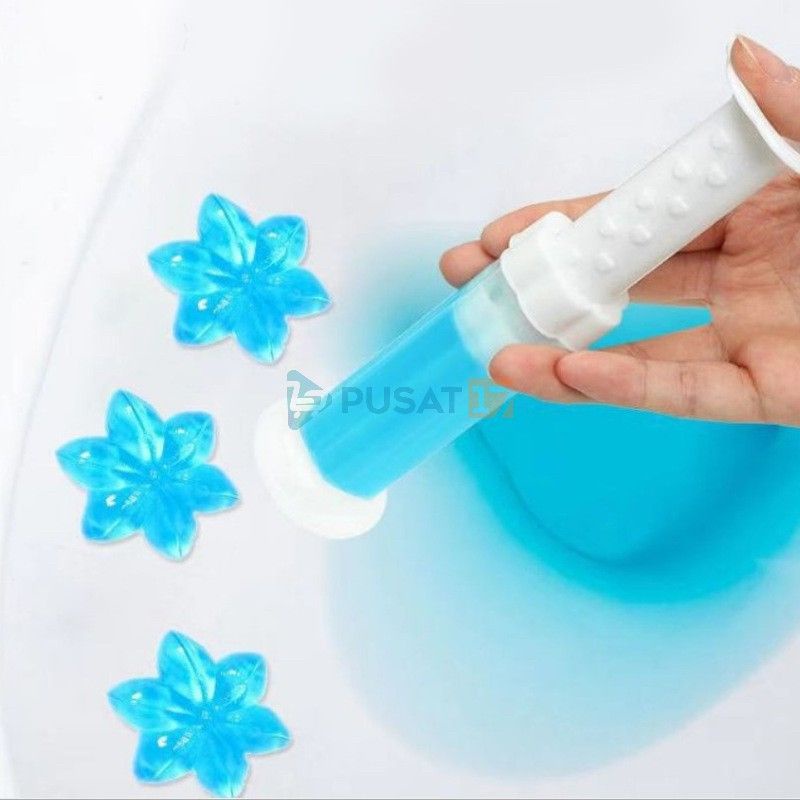 DE5 TOILET GEL CLEANER MOTIF BUNGA GEL PENGHARUM TOILET KAMAR MANDI WC GEL