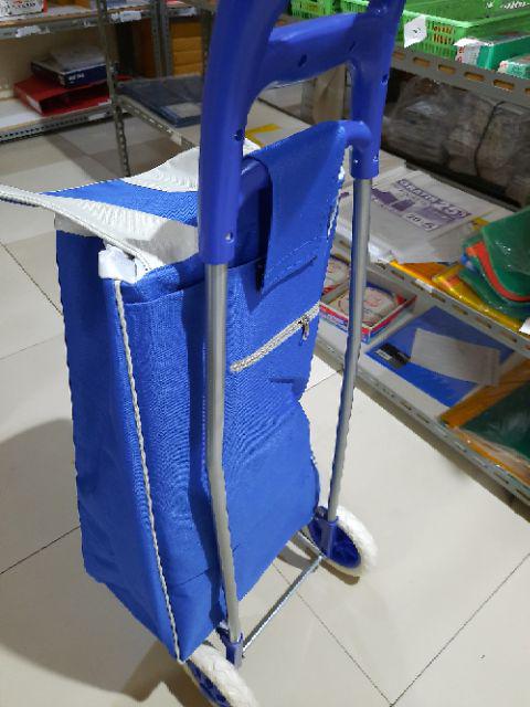 Shopping Trolley Bag Tas Belanja Dengan Roda Ber Motif.troli Belanja Warna. Troli Barang Kuat