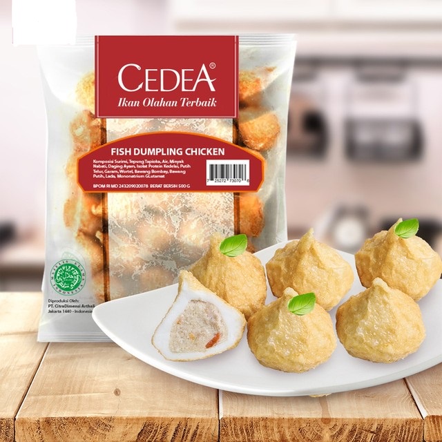 CEDEA FISH CHICKEN DUMPLING AYAM 500GR HALAL MUI BPOM RI