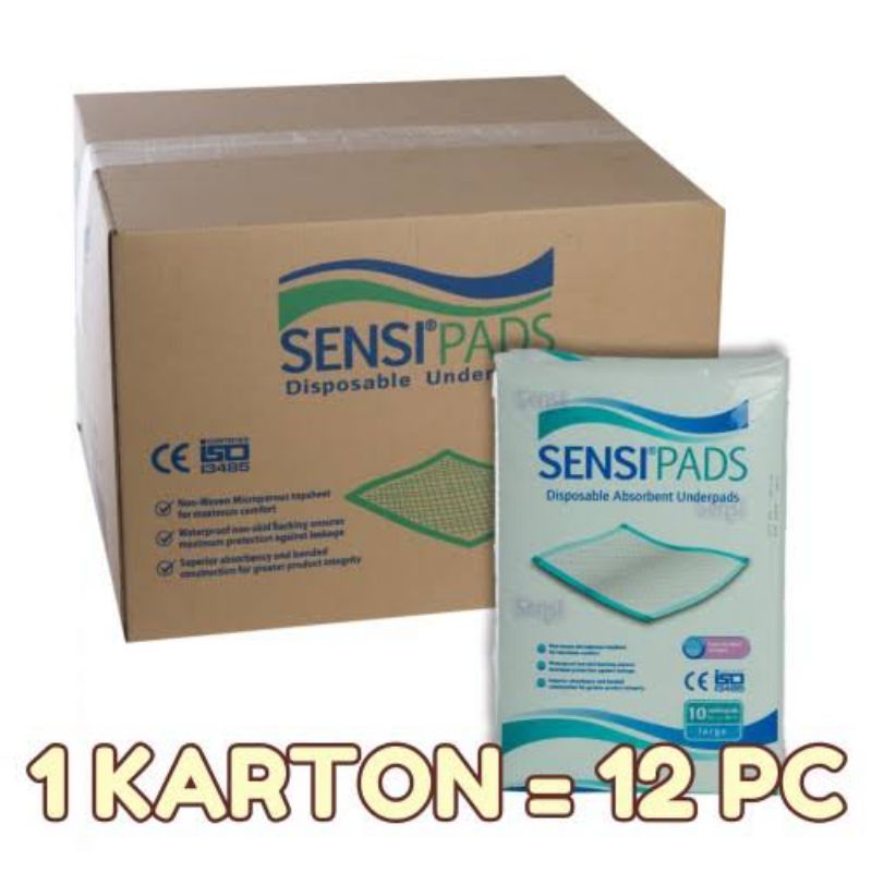 Sensipad 60x90 Underpad / perlak sekali pakai alas kasur Khusus karton/dus