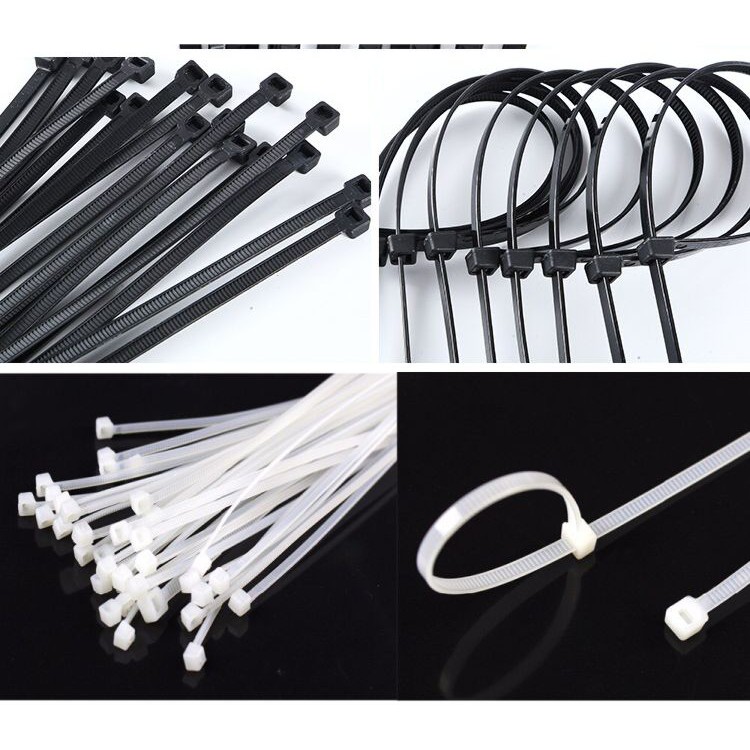 100pcs Kabel ties cable tie Self-locking plastic nylon Pengikat Kabel Segel