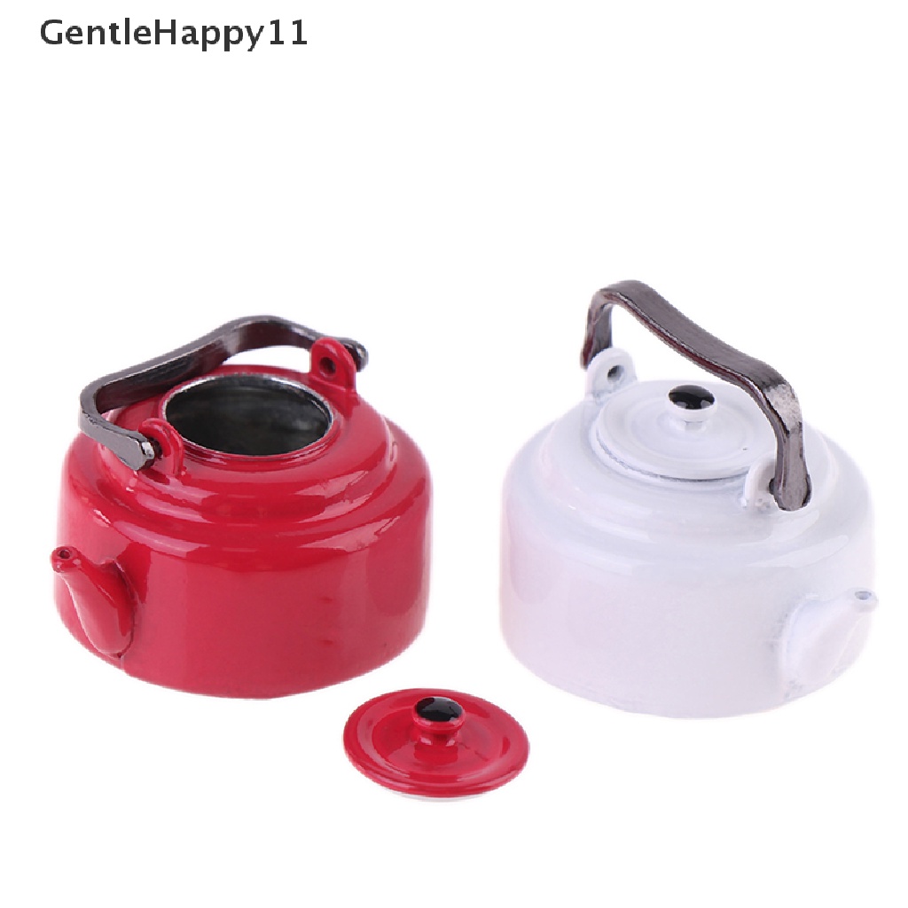 Gentlehappy Mainan Miniatur Teko Teh enamel Gaya Jepang Untuk Aksesoris Rumah Boneka 1 / 12