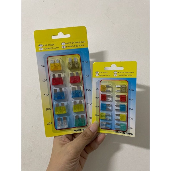 SEKRING OTOMOTIF FUSE OTOMOTIF 1 PACK ISI 10 PCS SEKRING