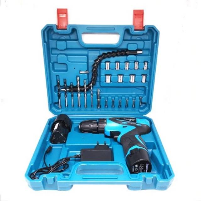 Mesin Bor Baterai Cordless Drill Benz 12V