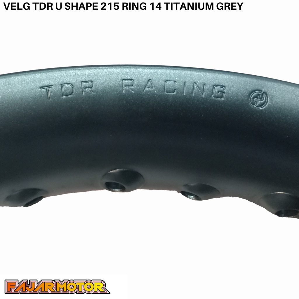 OBRAL TDR VELG U SHAPE 215 RING 14 TITANIUM SETENGAH LINGKARAN MATIC