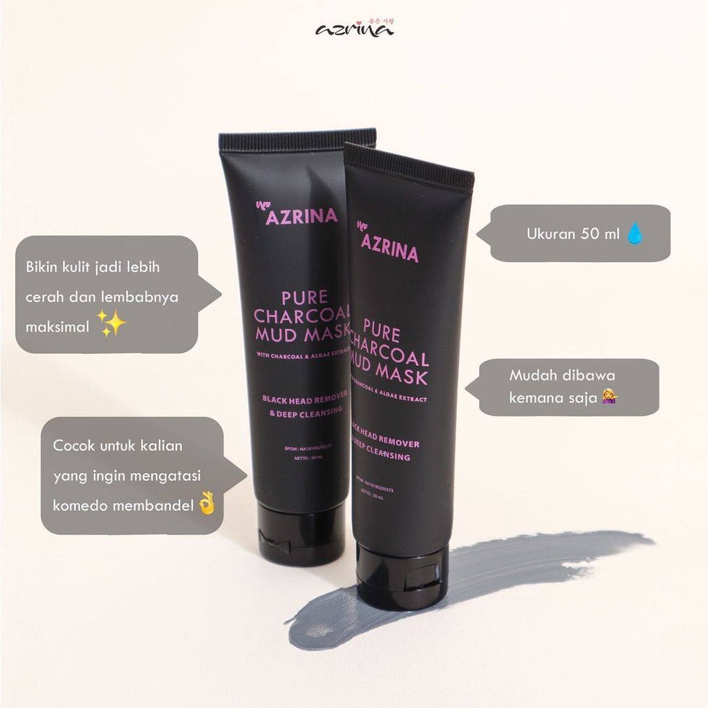 Azrina Pure Charcoal Mud Mask