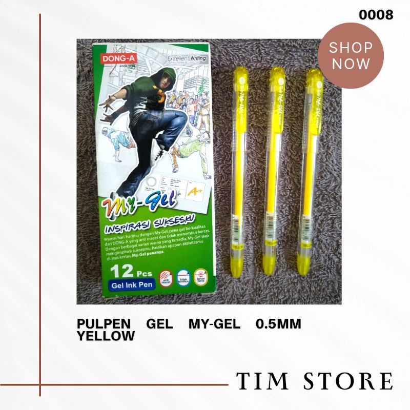 

PULPEN GEL MY-GEL 0.5MM YELLOW