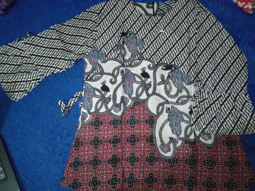 Batik Couple Keluarga Sania Ruffle Ori Ndoro Jowi Dnt