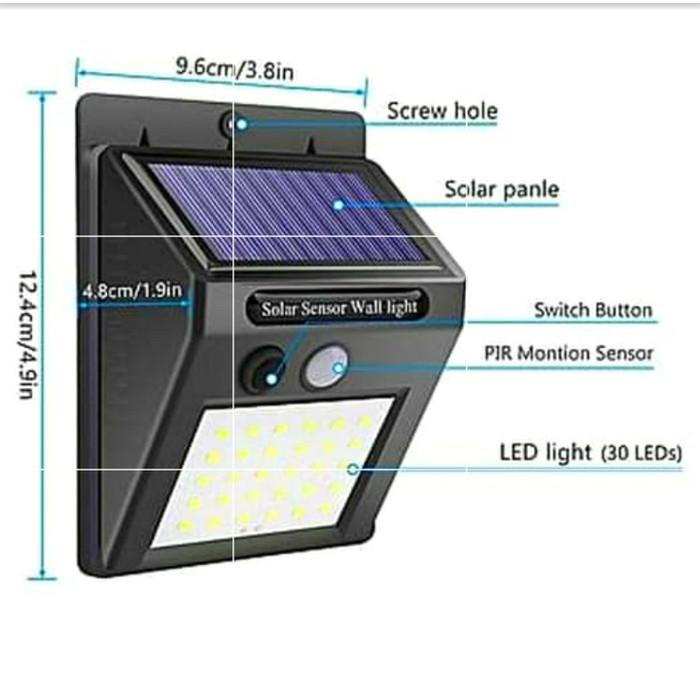 Lampu | Lampu Taman Solar Emergency - Lampu Tenaga Surya - Wall Light