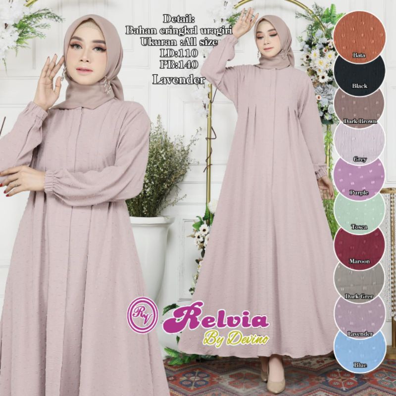 GAMIS/DREAS CRENGKEL RUBIA RELVIA URAGIRI PREMIUM GAMIS MEWAH GAMIS PAYUNG