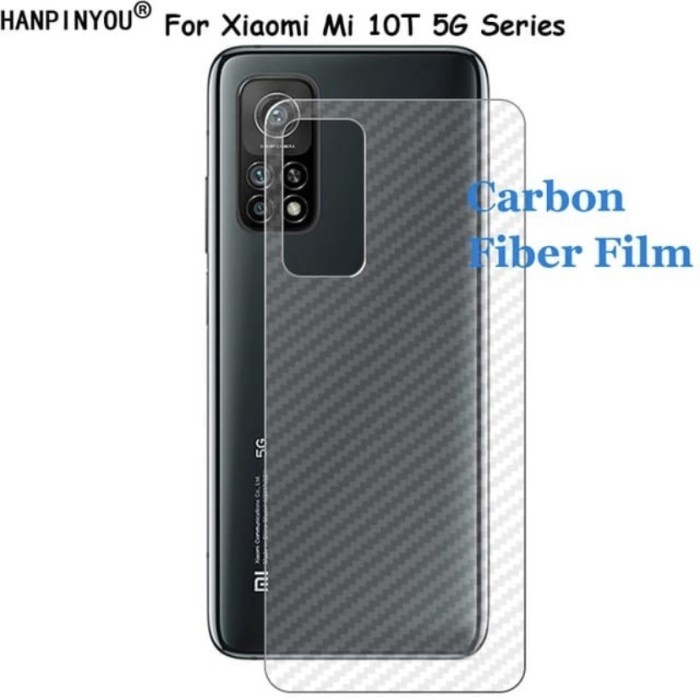 XIAOMI 12 LITE 11T 11T PRO MI 10T MI 10T PRO MI 11 MI 11 LITE MI 11 ULTRA ANTI GORES BELAKANG SKIN CARBON GARSKIN ANTI JAMUR MOTIF KARBON PELINDUNG BELAKANG ANTI JAMURAN MI 11 T