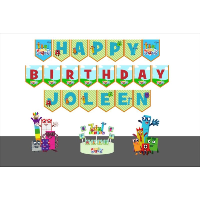 paket birthday Number Blocks