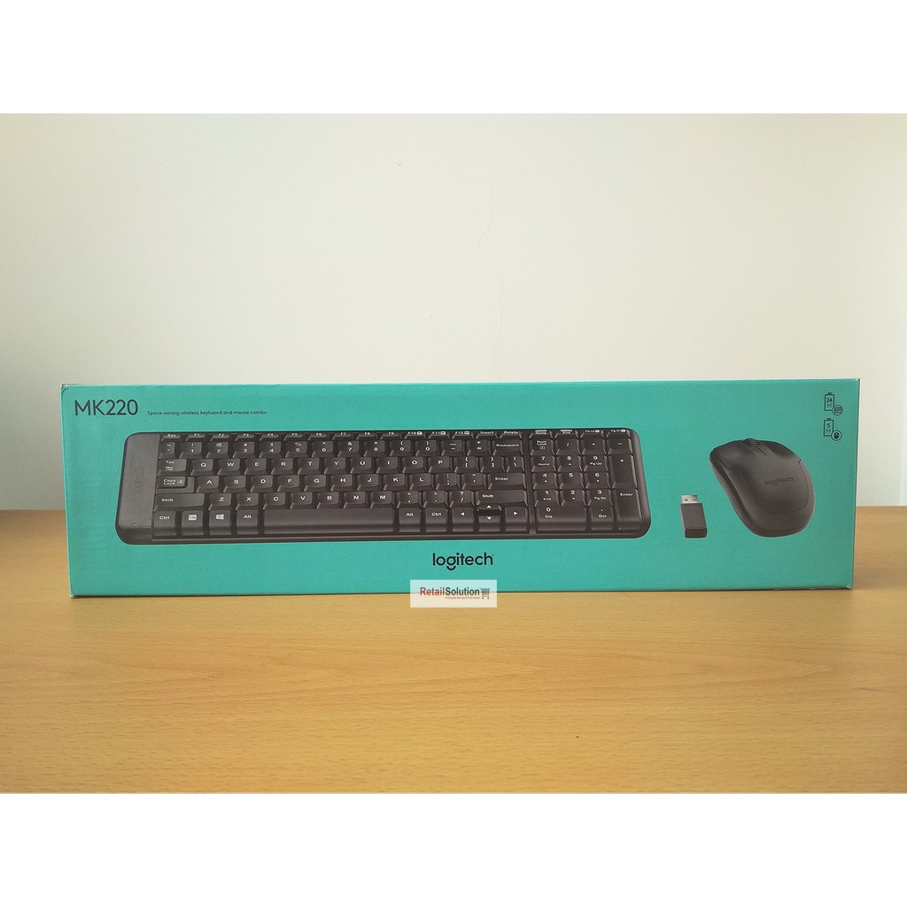 Logitech MK220 Wireless Combo - Keyboard Mouse Bundle