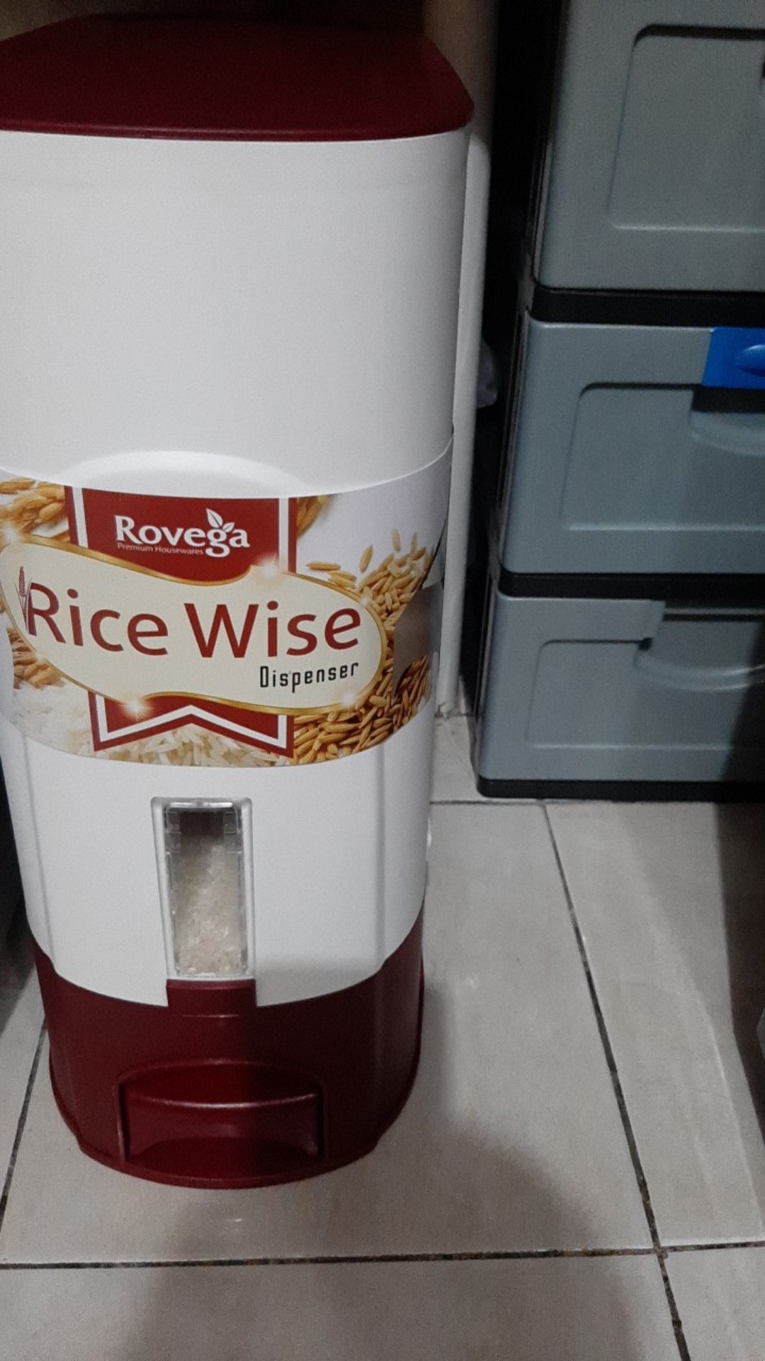 Rovega Rice Box / Dispenser / Tempat / Wadah / Kotak / Beras 5kg / 5 Kg / 15kg / 15 Kg