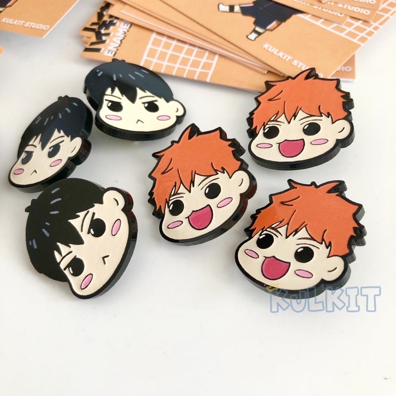 HAIKYU anime enamel pin by kulkit