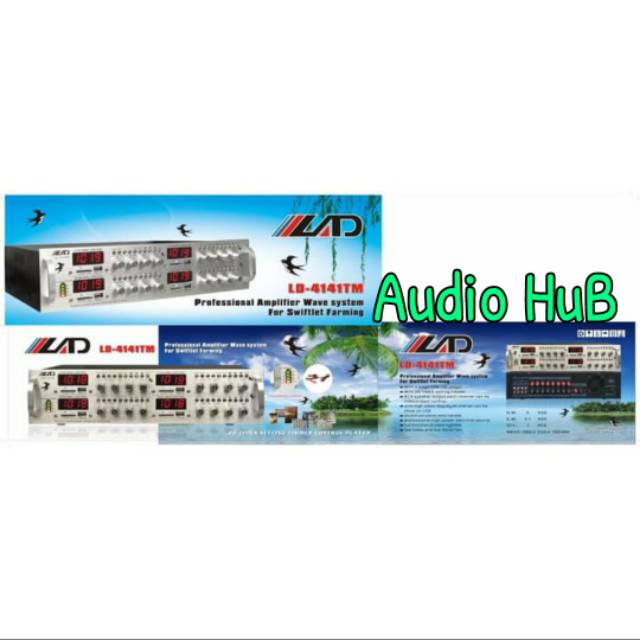 AMPLIFIER WALET LAD LD4141TM AMPLI LD 4141TM 8 CHANNEL LAD 4141 TM