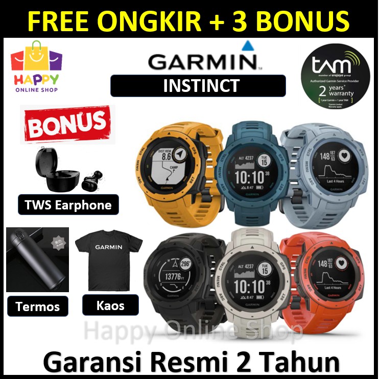 GARMIN Instinct Instinct 2 2s Instinct2 Surf Smartwatch Garansi Resmi 2 Tahun