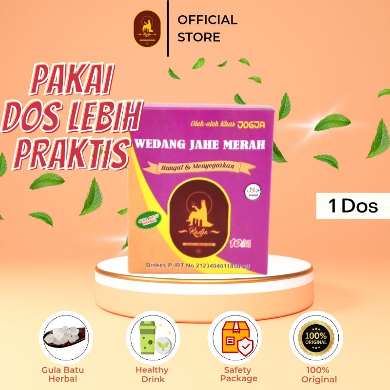 

Wedang Jahe Merah Original Ekstrak Gula Batu Herbal + Box - Radja