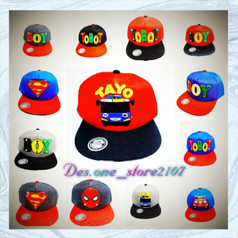 Topi snapback anak / topi hiphop anak