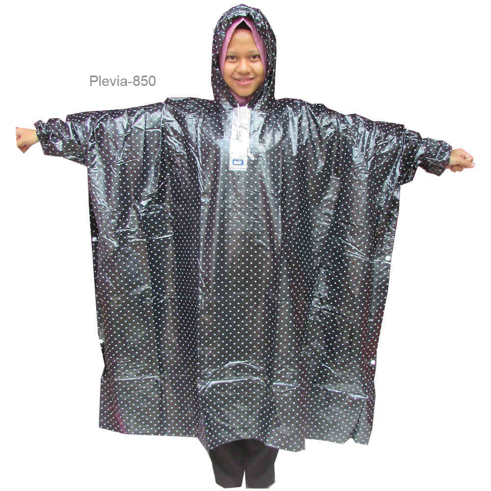 Jas Hujan Ponco Pop Plevia 850 Poncho Motor Unisex Polkadot