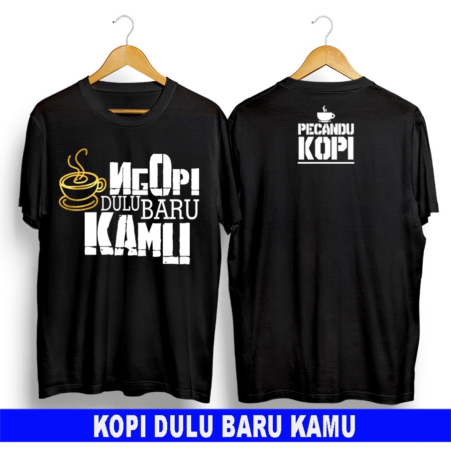 Kaos murah Kaos distro murah baju  distro pria t-shirt murah combed30s KOPI BARU