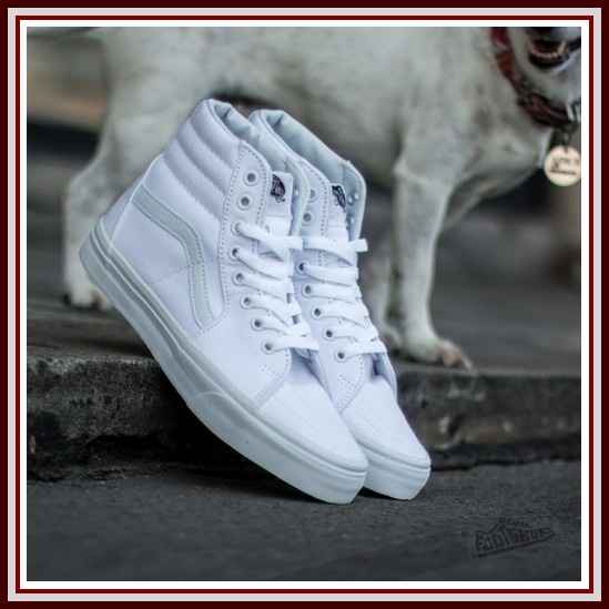 Sneaker Cansado Keren Nyaman Kuat Dan Sporty Sepatu Sneakers Casual Pria Wanita  Old Skool Sk8 White