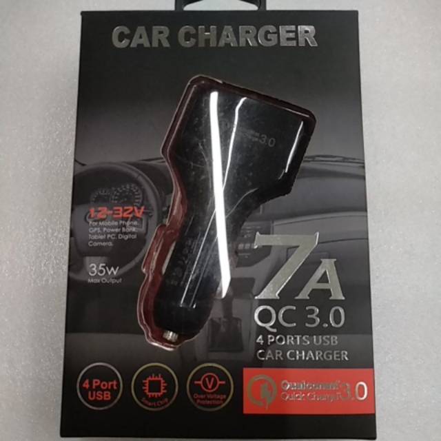 universal Car charger fast charge 4 usb 7A qualcomm 3.0