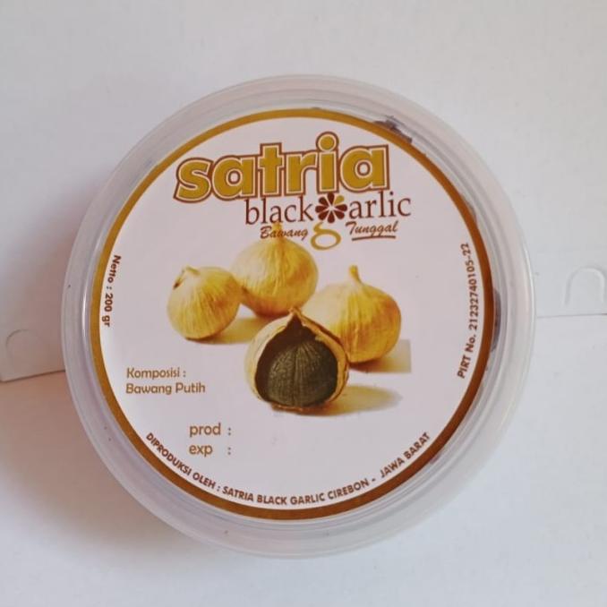 

Bawang Hitam tunggal Satria Black Garlic 200gr