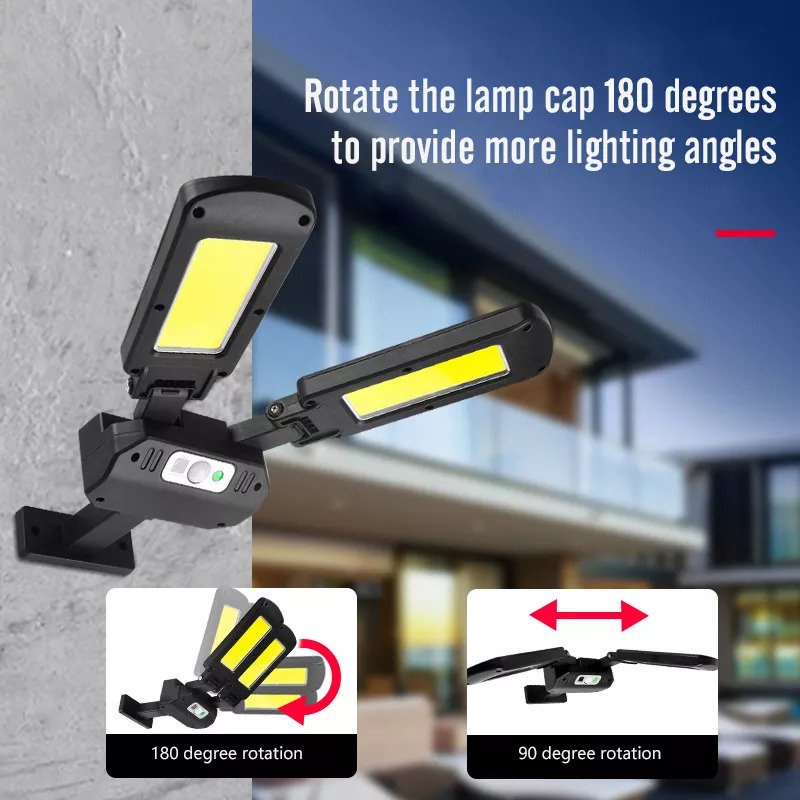 Lampu Solar LED Taman Solar Light Outdoor IP65 Tahan Air Pir Motion Lampu Tenaga Matahari Waterproof