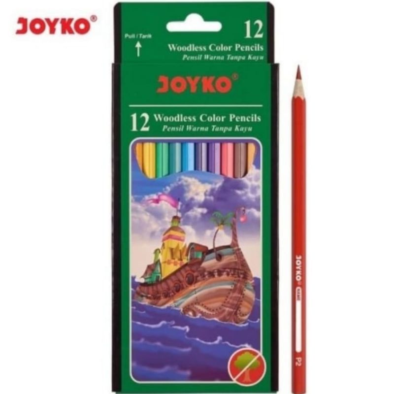 

Pensil warna Joyko 12 warna pendek / 12 warna panjang CP-103