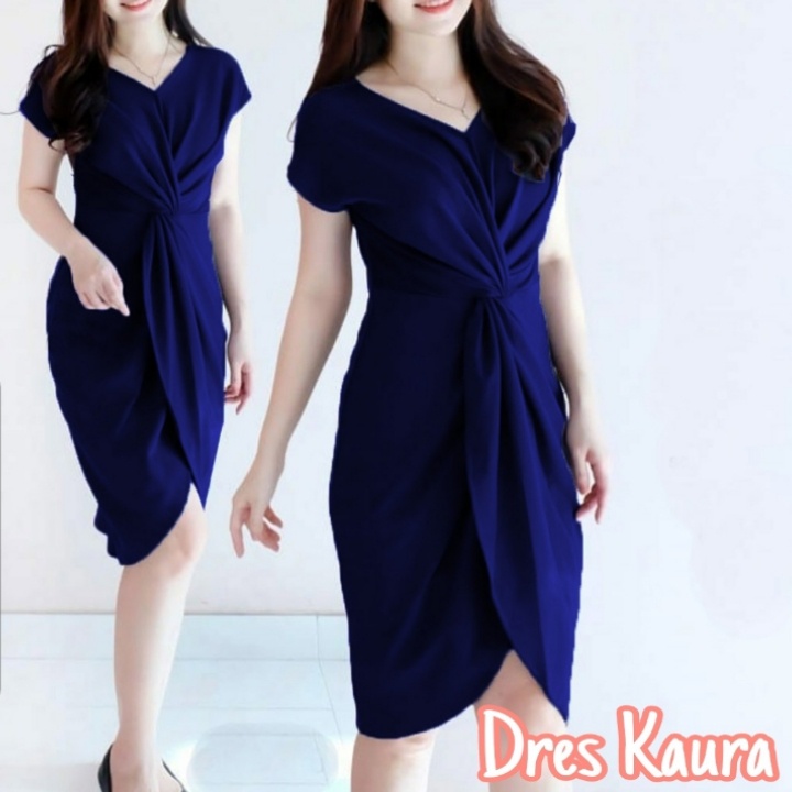 *[HNFK] Dress Casual / Dress Latifa / Dress Wanita Terbaru / Dress Polos / Dress