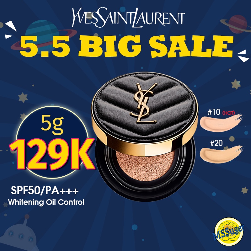 YSL Le Cushion Encre De Peau 5gr (Travel Size) - ysl cushion foundation Long-lasting Face Makeup