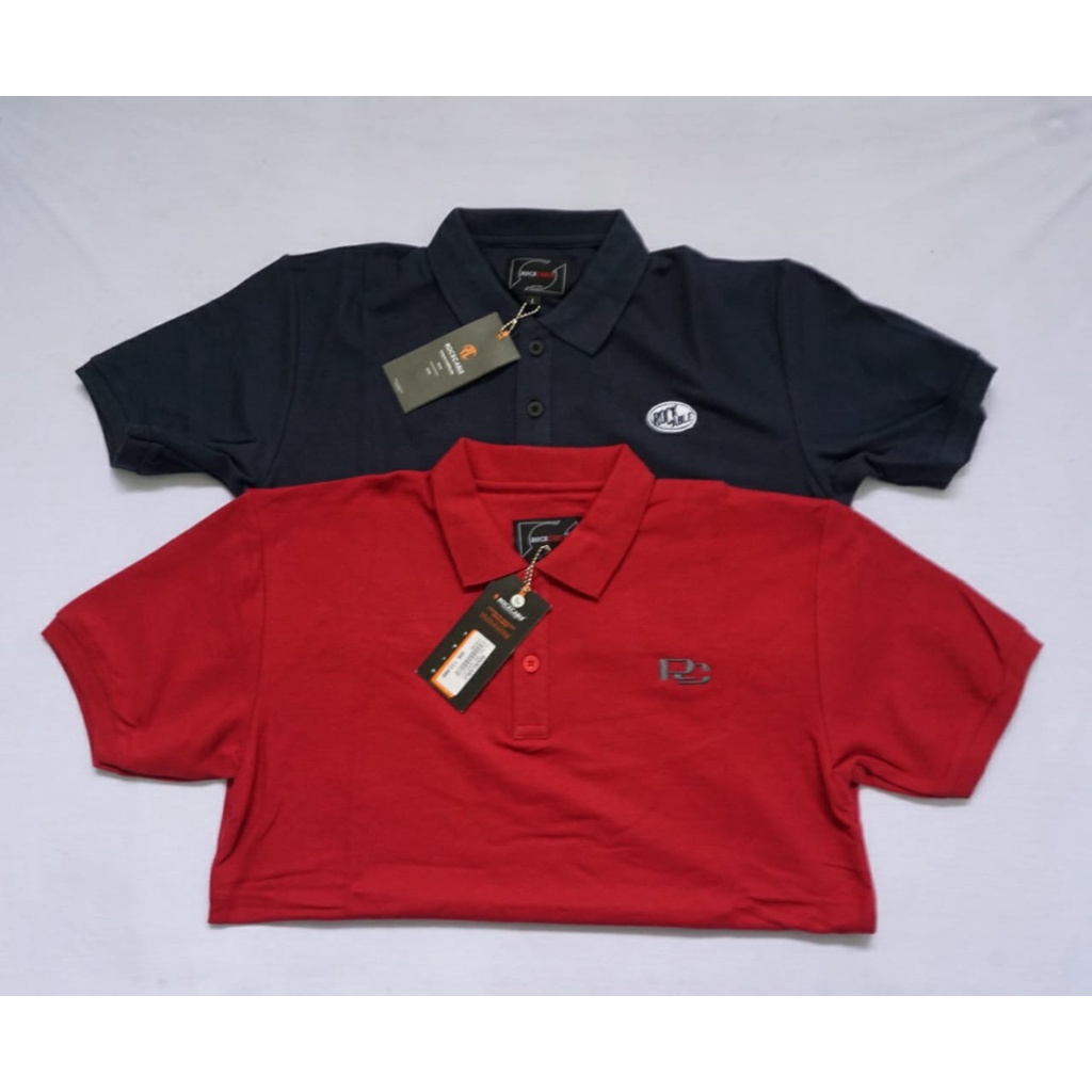 Kaos Polo Shirt Pria Kaos Kerah Lengan pendek rockcable