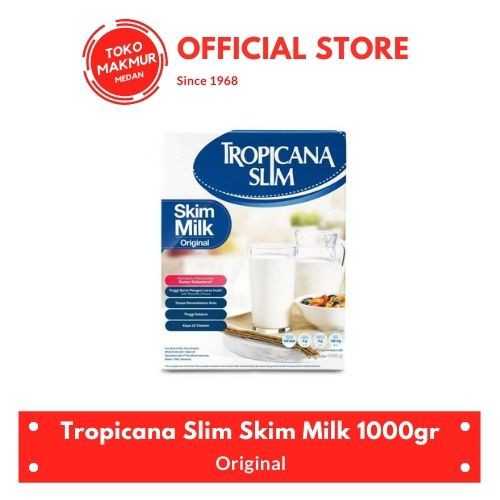 TROPICANA SLIM NON FAT PLAIN 1KG / 1000GR - ORIGINAL