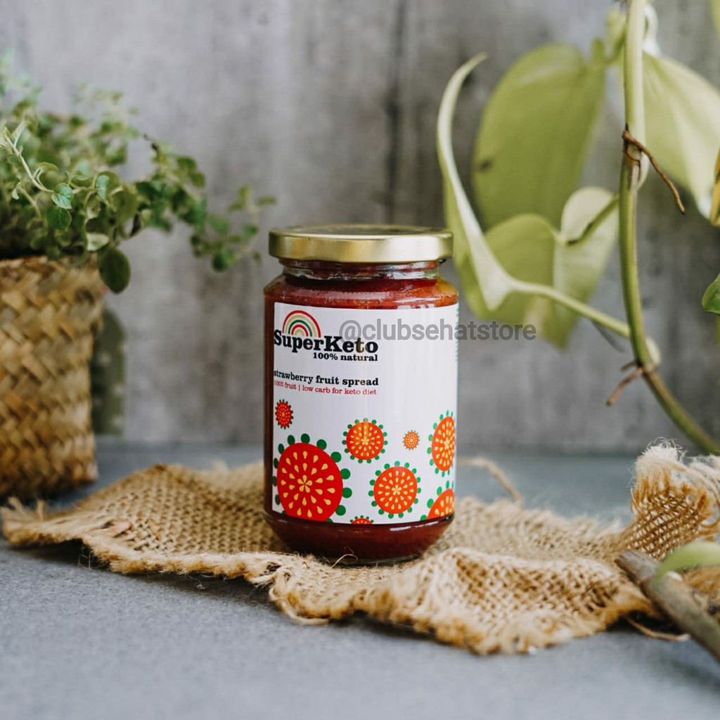 

Super Keto - Jam Strawberry ( Selai Buah Strawberry ) 310gr