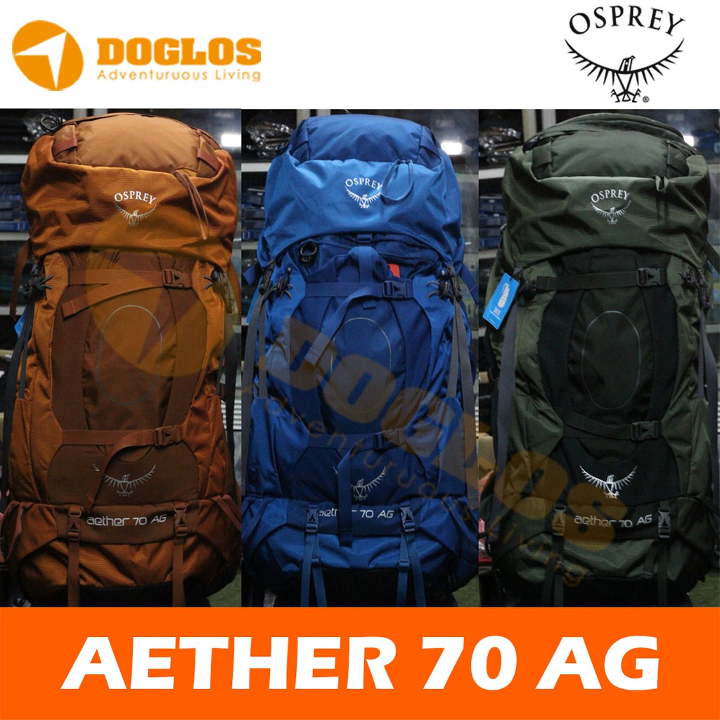 Tas Carrier OSPREY Aether 70 AG - ANTI GRAVITY