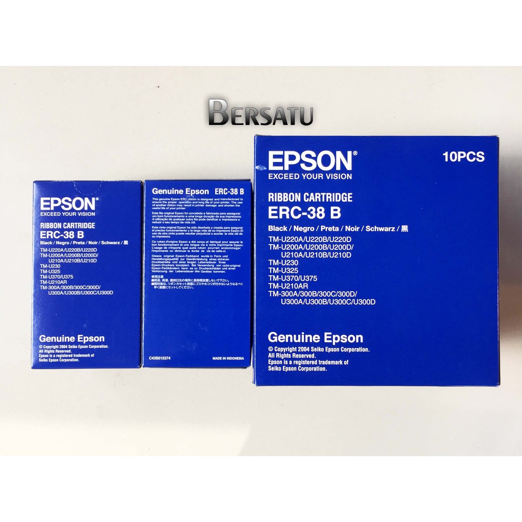 ERC 38 Ribbon Epson Cartridge Original Printer TMU-220 / 230 / 300 / 370 / 375